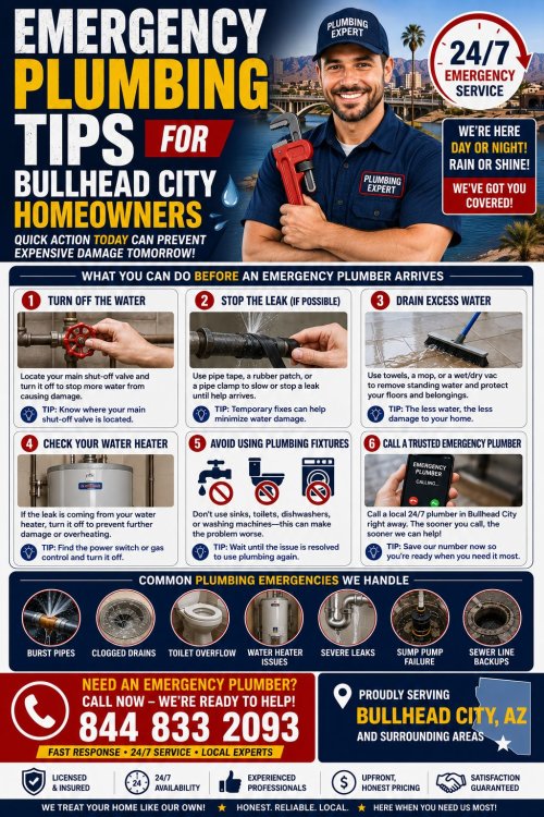 Emergency Plumbing Tips for Bullhead City Homeowners